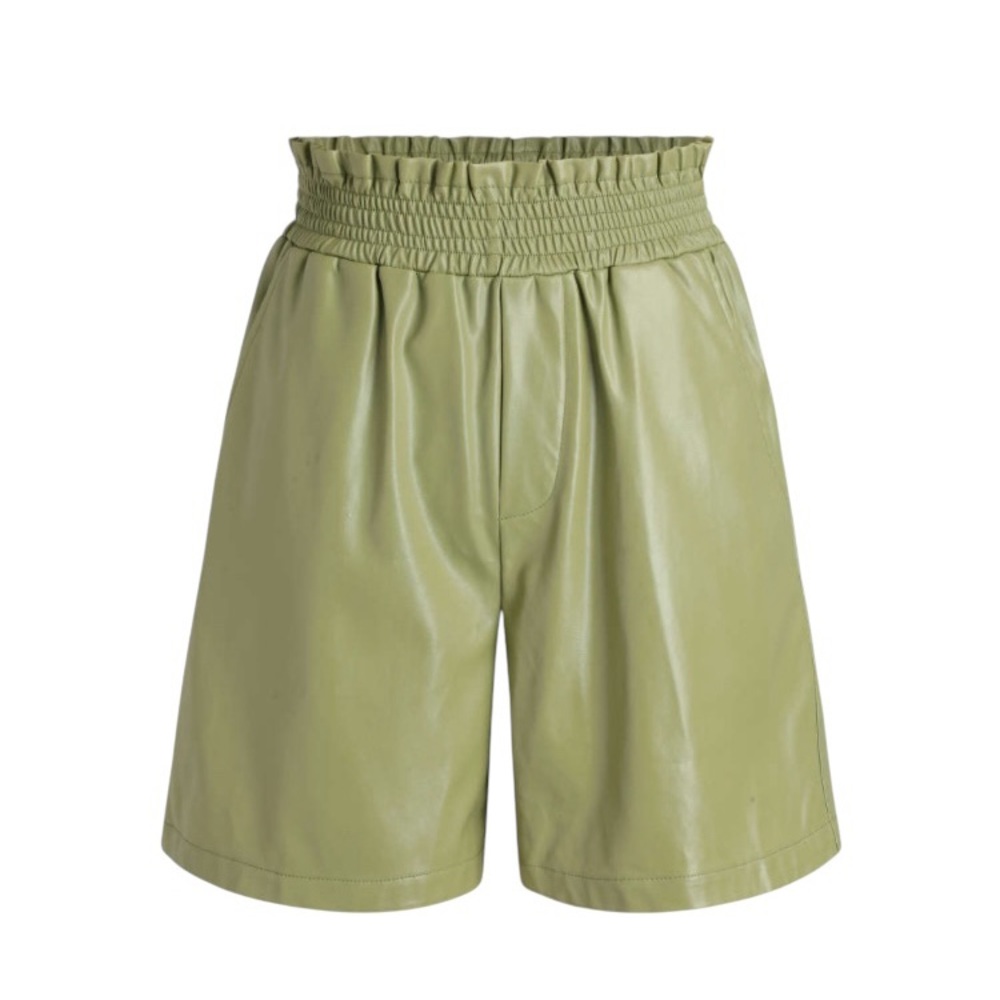 HIGH WAIST FAUX MINI SHORTS size medium